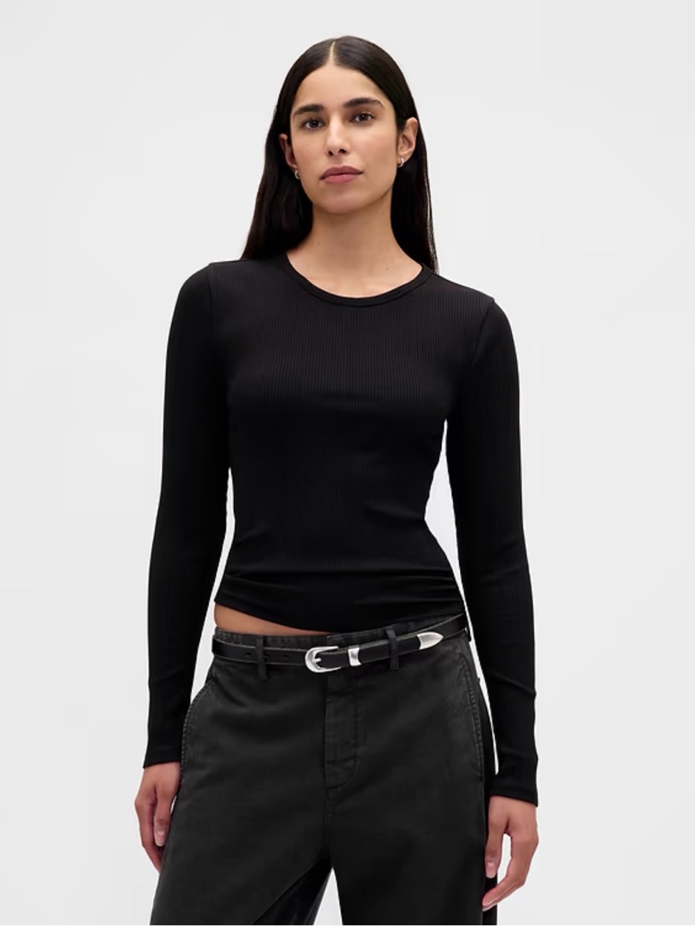 Modern Compact Rib Crop T-Shirt